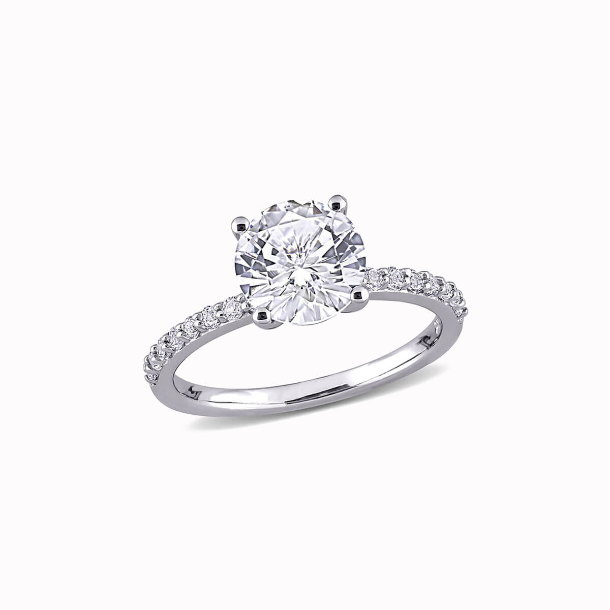 White Sapphire Ring White Gold