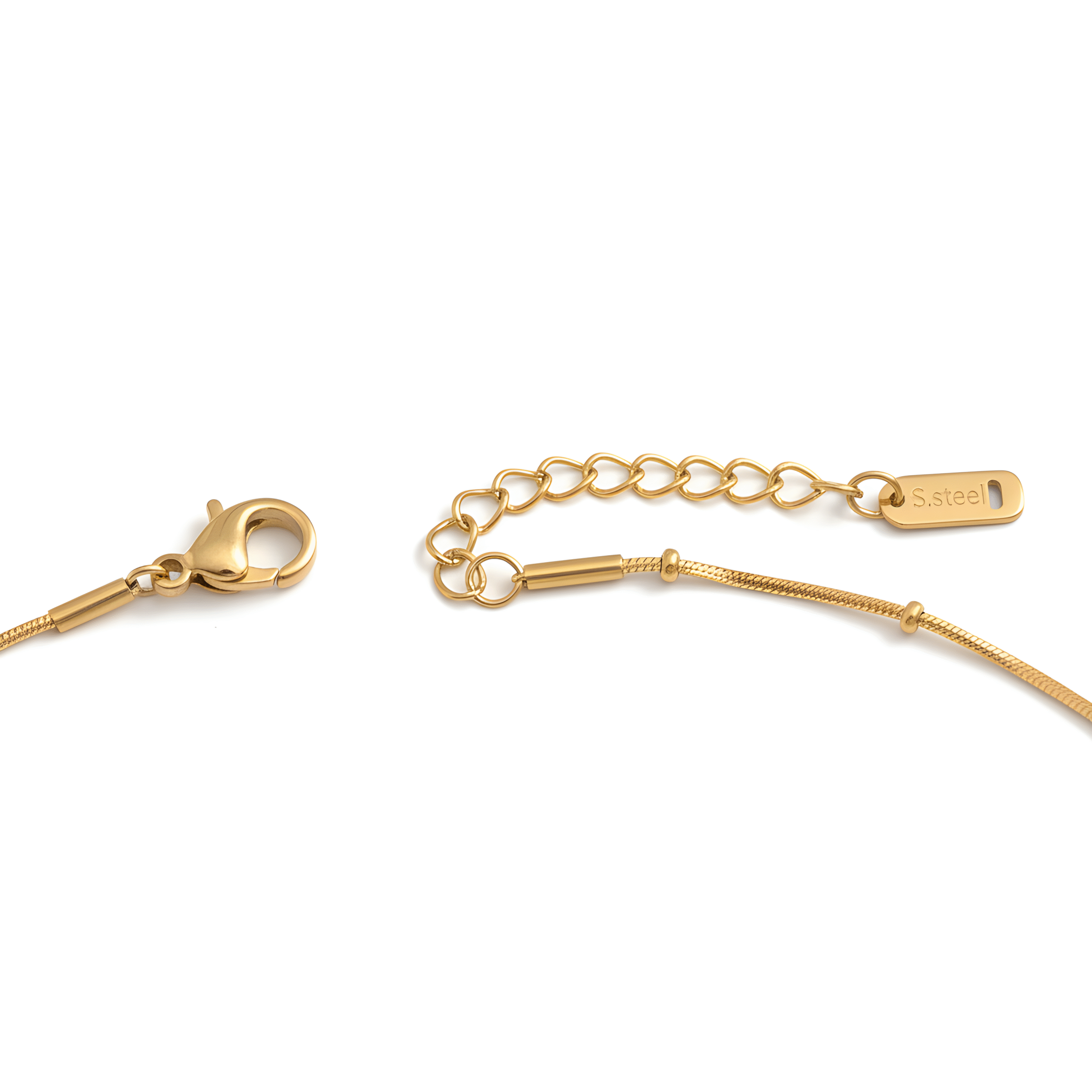 Solitaire Heart Gold Necklace - Image 4